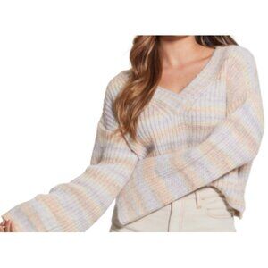 Guess Women's Ribbed Knit Pullover Sweater Multicolor Size S NWT